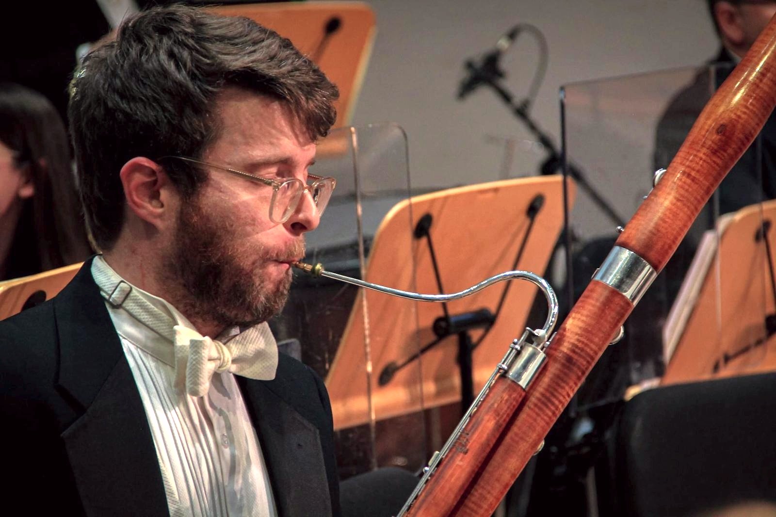 Michael Matushek performing on bassoon